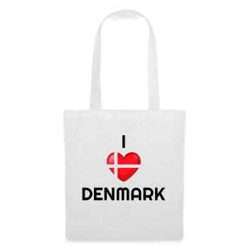 Danemark, pays du Danemark, drapeau du Danemark, Danemark - Sac en tissu - blanc - Devant