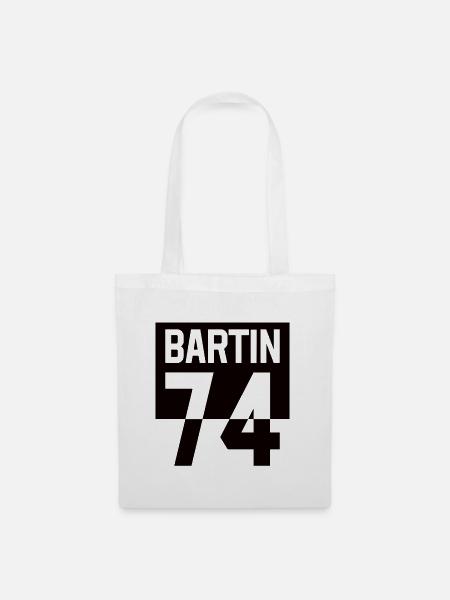 Bartin 74 - BARTINLI - Geschenk Geschenkidee - Stoffbeutel - Weiß