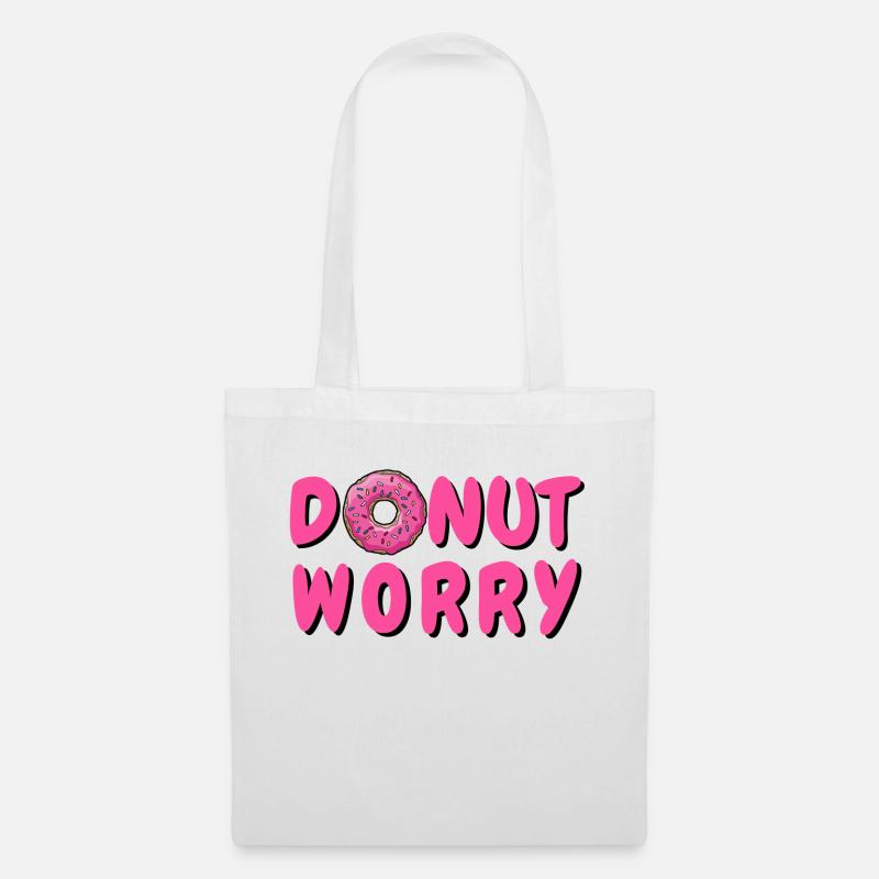 DONUT - DON´T WORRY - DONUT WORRY - DONUTS - Stoffbeutel - Weiß