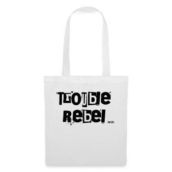 Trouble rebel logo - Tote Bag - white - Front