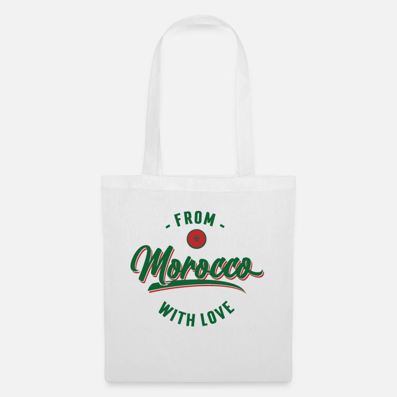 From Morocco with love - Stoffbeutel - Weiß