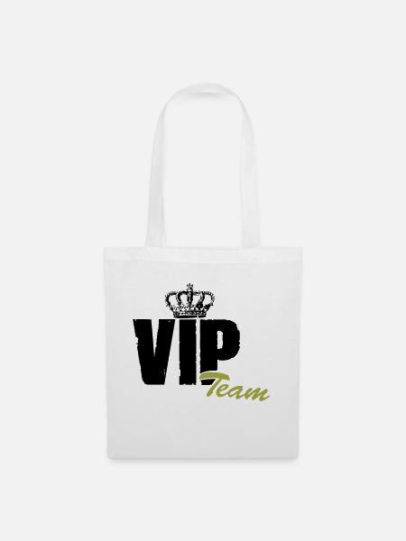 vip team - Stoffbeutel - Weiß