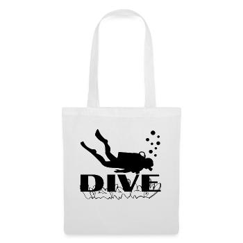Diving Dive tauchen - Stoffbeutel - Weiß - Vorne