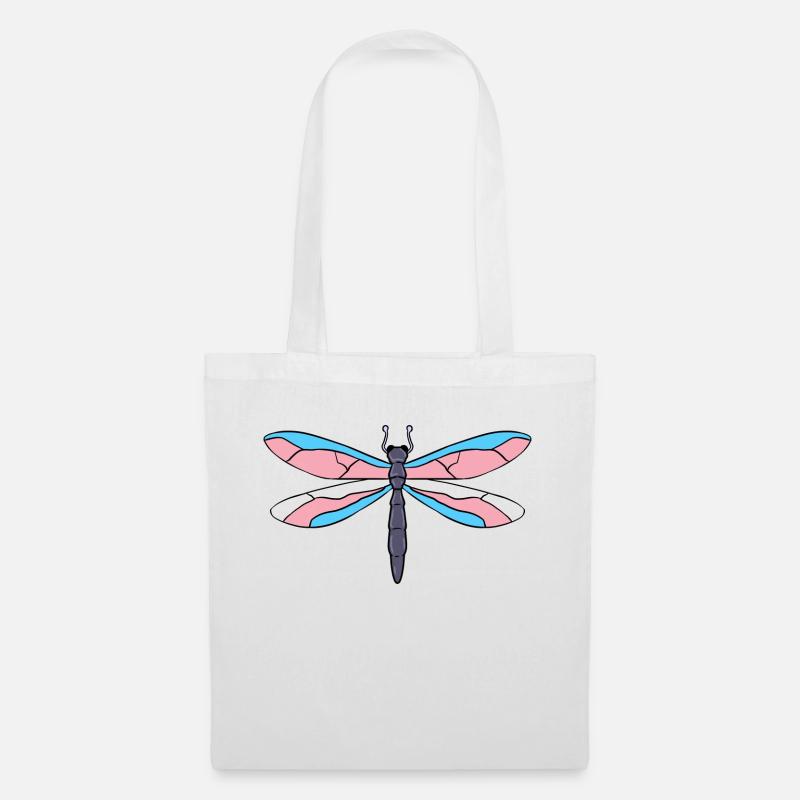 Trans Pride Libelle - Sac en tissu - blanc