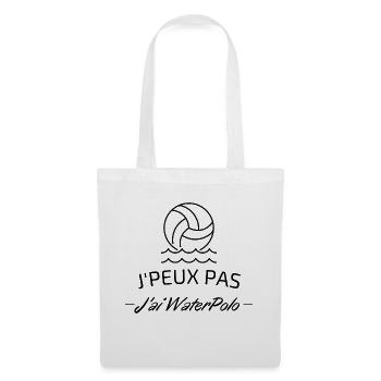 J'peux pas J'ai Water Polo - Sac en tissu - blanc - Devant