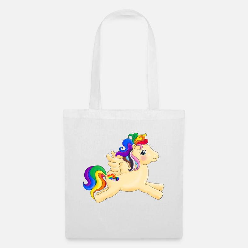 Pride Pony - Stoffbeutel - Weiß