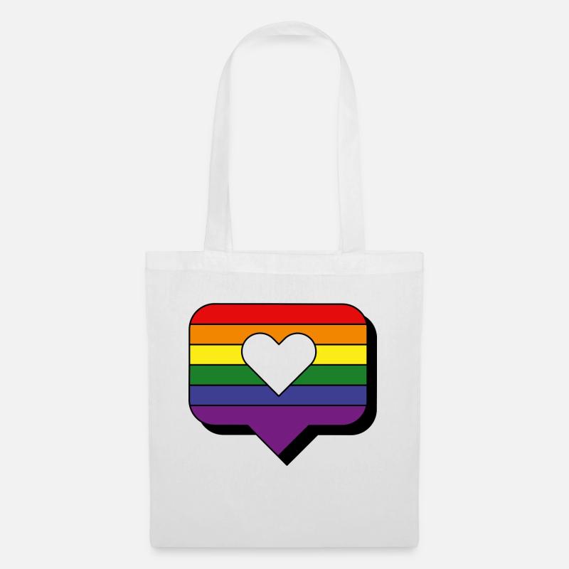 I love Pride - Stoffbeutel - Weiß
