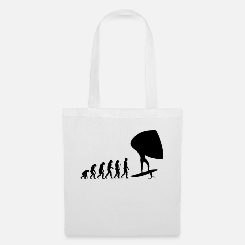 Évolution du wingfoil - Sac en tissu - blanc