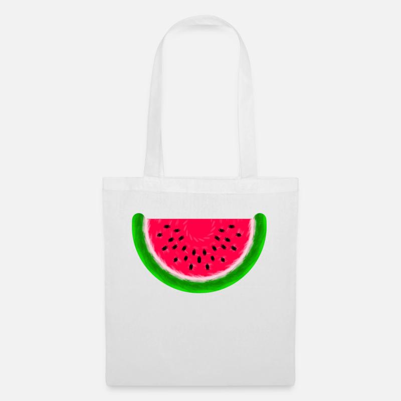 Wassermelone - Stoffbeutel - Weiß