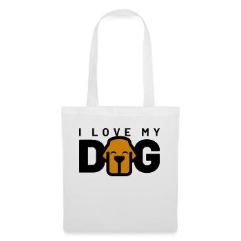 I LOVE MY DOG - Stoffbeutel - Weiß - Vorne