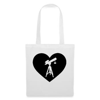 Heart 1 and Astronomy - - Tote Bag - white - Front