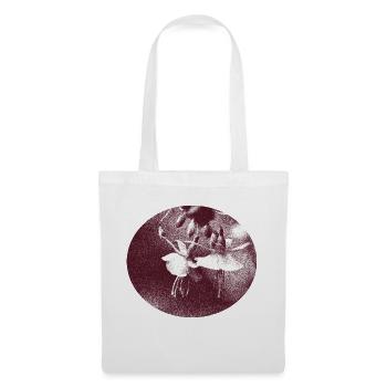 Fleur rétro - Sac en tissu - blanc - Devant