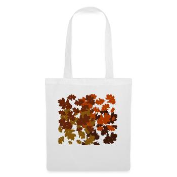 Herbstblätter - Stoffbeutel - Weiß - Vorne