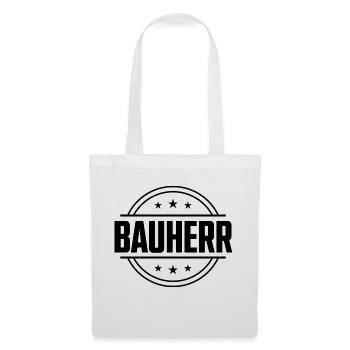 Bauherr Haus Bau - Stoffbeutel - Weiß - Vorne