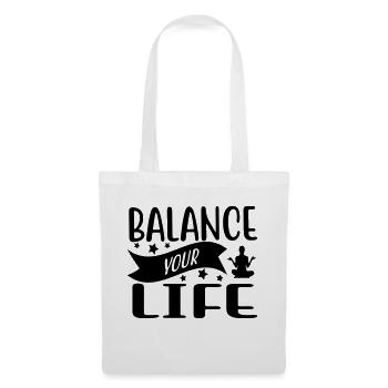 balance your life - Tote Bag - white - Front