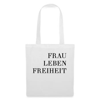 Frau Leben Freiheit Iran - Stoffbeutel - Weiß - Vorne