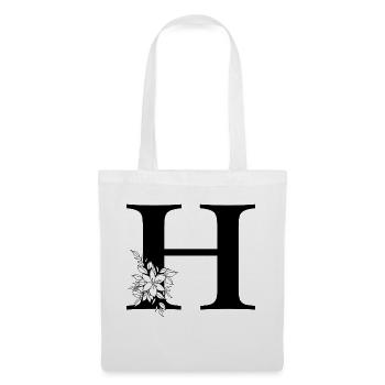 Letter H - Tote Bag - white - Front