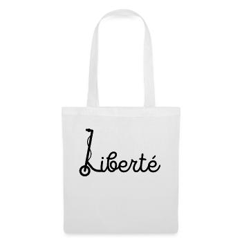 trottinette - Sac en tissu - blanc - Devant
