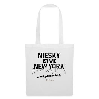 Niesky ist wie New York - Stoffbeutel - Weiß - Vorne