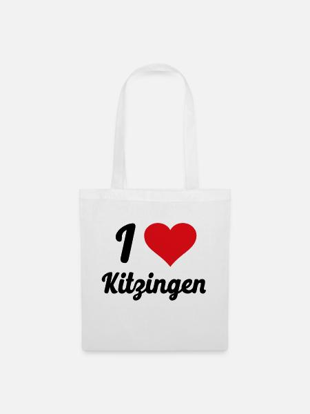 I Love Kitzingen - Stoffbeutel - Weiß