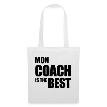 mon coach is the best mindset cadeau - Sac en tissu - blanc - Devant