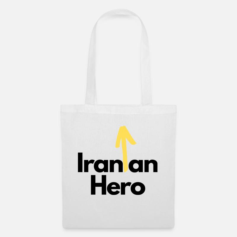 Iranian Hero Black - Stoffbeutel - Weiß