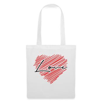 Love - Stoffbeutel - Weiß - Vorne