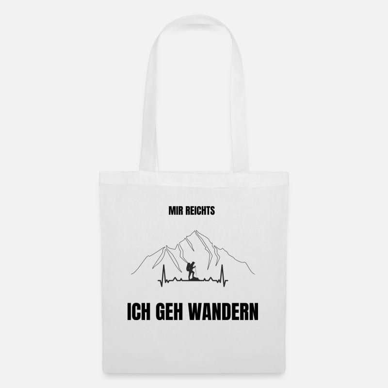 Mir reichts ich geh wandern - Stoffbeutel - Weiß