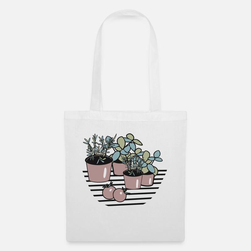 Herb garden - Tote Bag - white