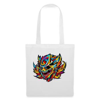 Monstre heureux - Sac en tissu - blanc - Devant