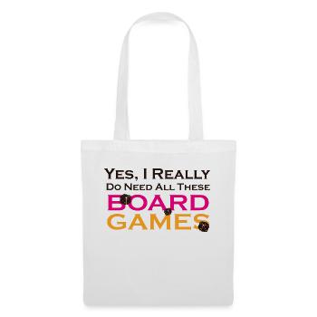 Boardgame Chess Backgammon Game Night - Tote Bag - white - Front