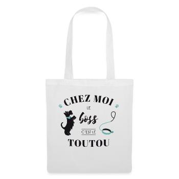 toutou03 Plan de travail 1 - Sac en tissu - blanc - Devant