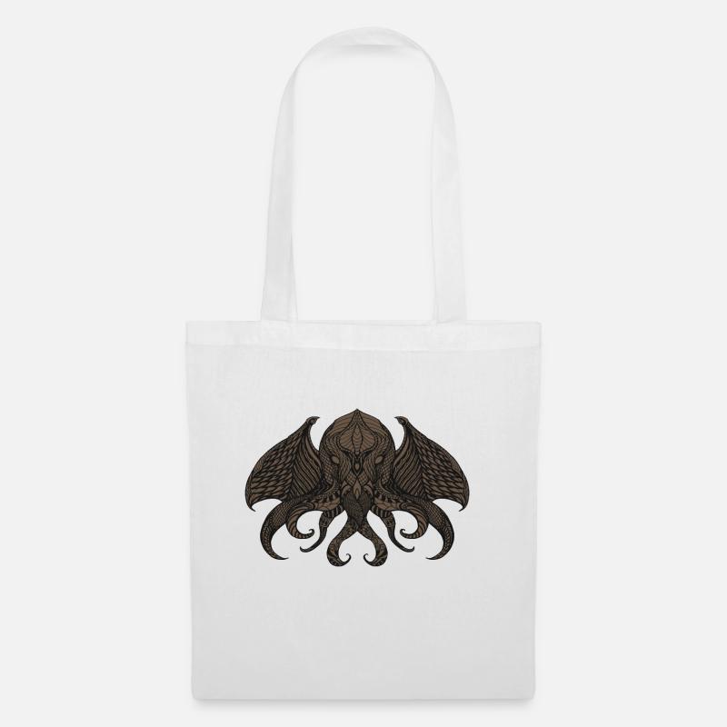 Cthulhu II Bronze - Stoffbeutel - Weiß