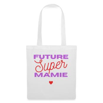 future super mamie - Sac en tissu - blanc - Devant