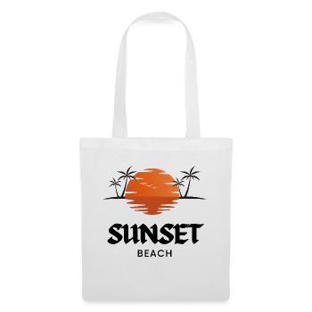 SUNSET Beach - Stoffbeutel - Weiß - Vorne
