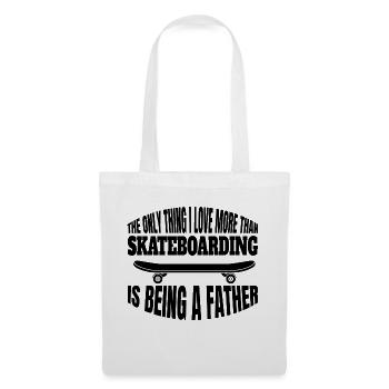 Skateboard Skaten Skater Skate-Fan Skateboarding - Stoffbeutel - Weiß - Vorne