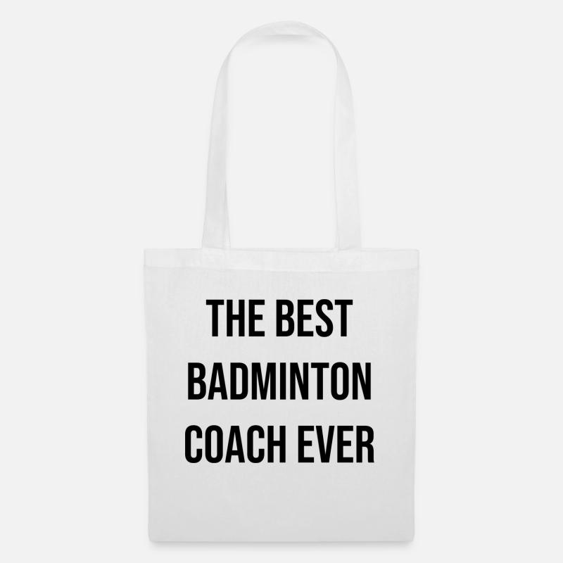 Der beste Badminton Trainer - Stoffbeutel - Weiß