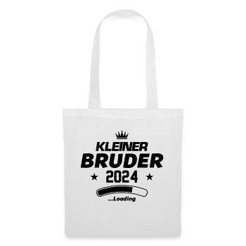 kleiner bruder 2024 loading - Stoffbeutel - Weiß - Vorne