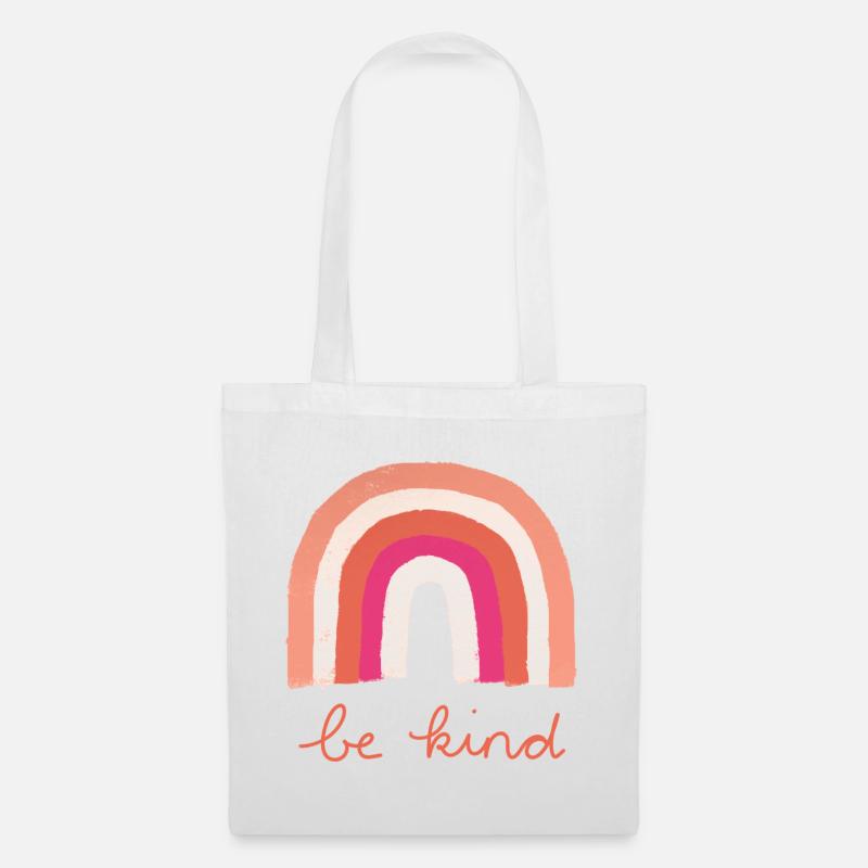 Be Kind Rainbow - Tote Bag - white