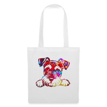 Chien chiot chien mignon Corgi aquarelle Art Cartoon Wof - Sac en tissu - blanc - Devant