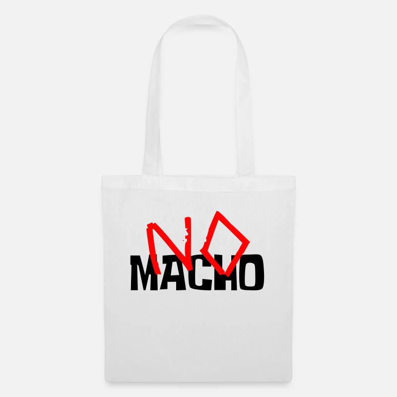 Kein Macho - Stoffbeutel - Weiß