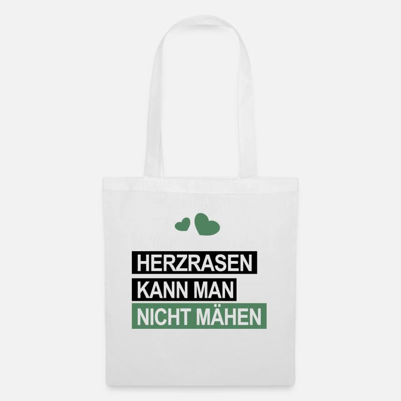 Herzrasen - Stoffbeutel - Weiß