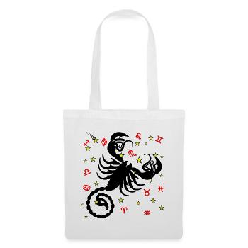 Zodiac sign star logo Scorpio - Tote Bag - white - Front