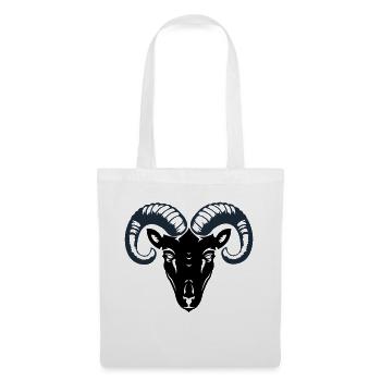bélier - Sac en tissu - blanc - Devant