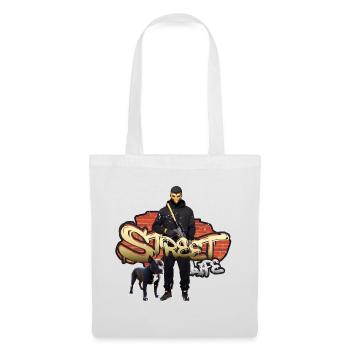 Vie de gangster dans la rue - Sac en tissu - blanc - Devant