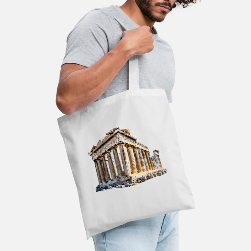 Points de repère de Grèce Sac en tissu