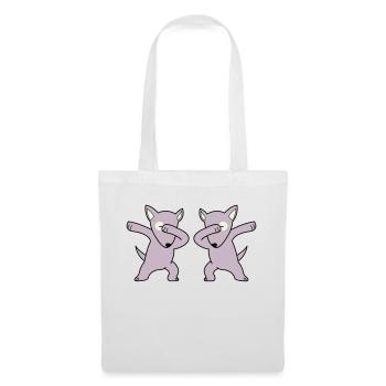 dabbing pour chien - Sac en tissu - blanc - Devant