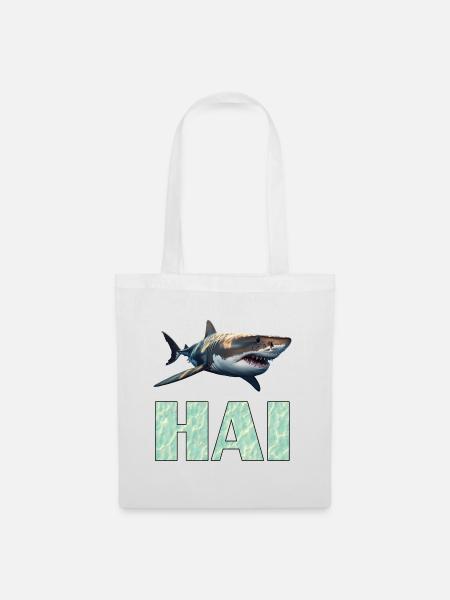 Great white shark - Tote Bag - white