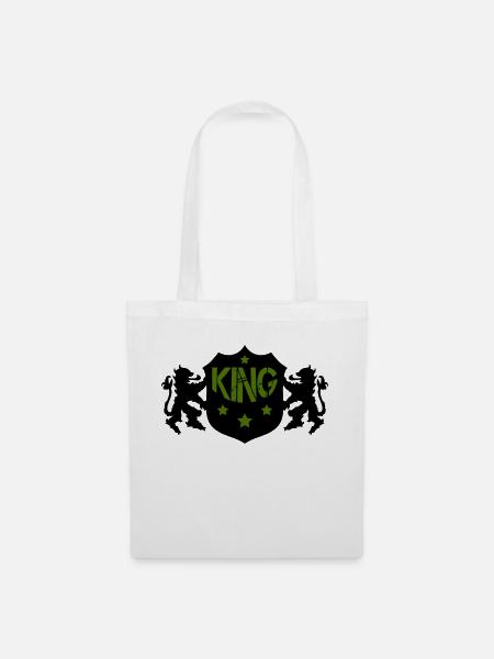 king - Stoffbeutel - Weiß