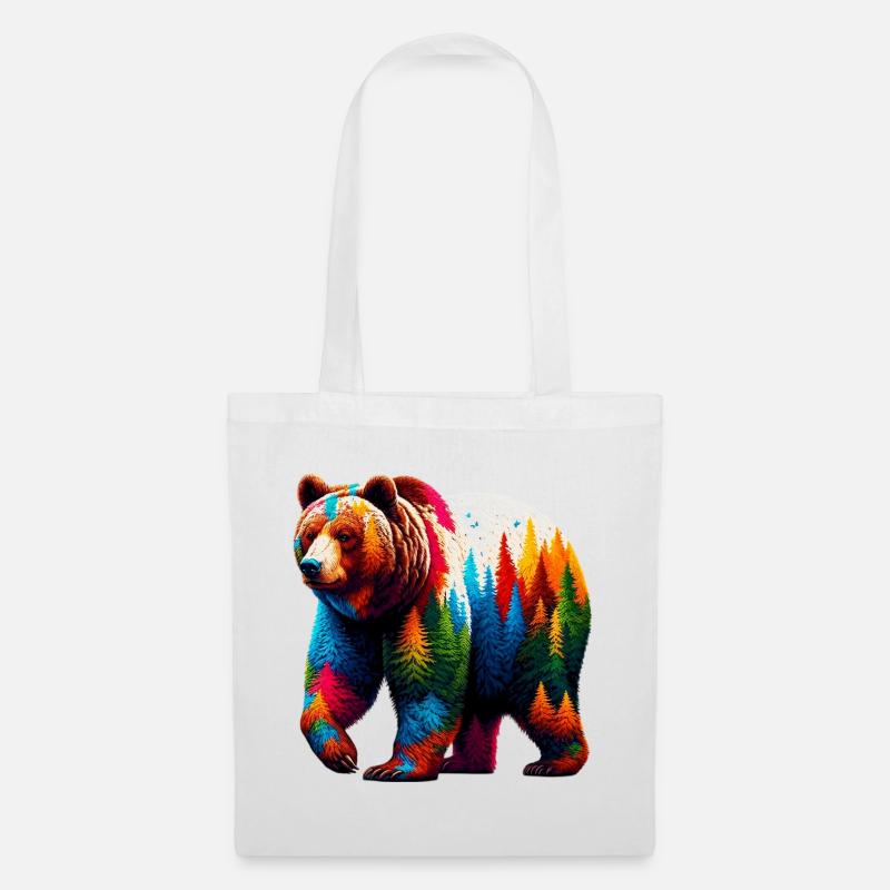 Bear - Tote Bag - white